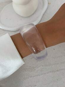 Bộ 1/3 chiếc vòng tay nhựa hình vòng cung hình học phong cách Bohemian, sang trọng, thích hợp cho tiệc tùng, đám cưới, ngày lễ, quà tặng unisex (Những khuyết điểm nhỏ và sự khác biệt về màu sắc trên nhựa là điều bình thường) - vòng đeo tay - Xem 3