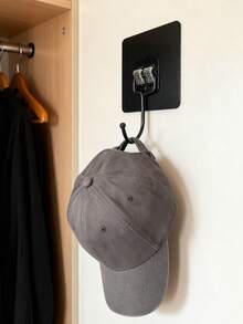 10pcs Heavy-Duty Self-Adhesive Wall Hooks - Waterproof, Multi-Functional, Suitable For Coats, Towels, Keys, Etc. - Easy To Use In Bathrooms, Kitchens And Homes - Multicolor - View 5