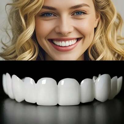 4pcs/Set Soft Adjustable Tooth Decorations, Easy To Clean, Comfortable Fit, Restore Natural Smile, Suitable For Men And Women, Elegant Gift