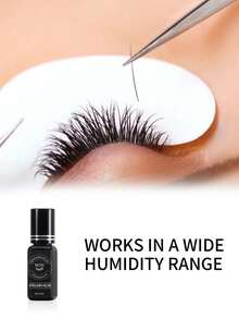 1 Gel nối mi - Gel nối mi chuyên nghiệp siêu mạnh 10ml | Thời gian khô 0,5 giây | Kéo dài - 8 tuần | Keo dán màu đen thích hợp cho nối mi bán vĩnh viễn, kỹ thuật chuyên nghiệp tại salon - màu đen - Xem 6