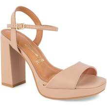 Vizzano Platform Sandal With Chunky Heel, Original, 6551-100 - Beige - View 1