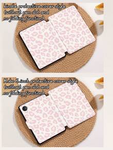 Funda protectora para tableta con estampado de leopardo rosa, compatible con iPad 9.7/10.2/10.5/10.9/12.9/Pro 11, 10th Gen, compatible con Samsung Galaxy Tab S6 Lite 10.4 pulgadas, compatible con Kindle Paperwhite 12th Gen 2024, Kindle (11th Generation) 2022 Release, Kobo Clara Colour, protección anti-caídas suave, soporte inteligente/activación/suspensión automática - Multicolor - Ver 10