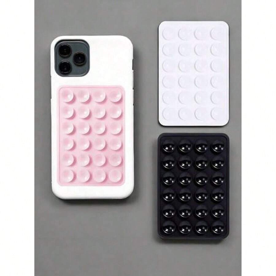 Giá đỡ điện thoại bằng silicon hai mặt, có giác hút, dùng để giữ điện thoại rảnh tay, giảm căng thẳng, thích hợp làm đồ chơi, giá đỡ cố định điện thoại, quà tặng ngày Valentine. - Màu hồng (một mặt) - Xem 1