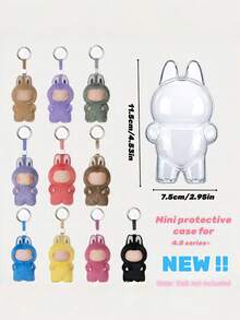 1pc New Mini Secret Heart Series Doll Display Case, Waterproof Dustproof Doll Showcase With Silicone Strap, Portable And Washable, Suitable For Doll And Collectible Display (Box Only, Doll Not Included), Perfect Holiday Gift For Family, Friends And Classmates