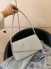 Minimalist Square Handbag For Women, New Summer Fashion Solid Color Shoulder Bag, Casual Tote Bag, Retro Crossbody Bag