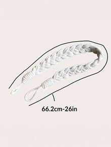 1 pezzo Fermo porta vintage in corda silenziosa, fermatenda in corda fatta a mano, corda di fissaggio per tende, barriera elegante per porta di casa/ufficio, facile installazione senza attrezzi, molletta decorativa alla moda per porta - Multicolore - Visualizzare 4