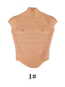 Silicone Abdominal Muscle Blocks Suit Muscle Suit Sexy High-Collar Vest Muscle Suit Realistic Six-Pack Muscle SML Size And Multiple Colors Suitable For Crossdresser,Crossdressing, Film/TV Performances, Home Use And Cosplay - Multicolor - View 7