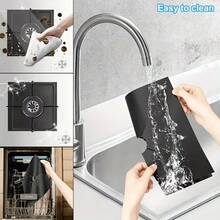 6个可重复使用的燃气灶炉头保护套 - 耐高温、防油防粘、易于清洁、厨房配件、燃气灶垫、易清洁厨房衬垫、非食品接触、户外烹饪工具保护套 - - - 查看 6