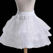 Petticoat Underskirt Cosplay Party Short Dress Jupon Enfant Lolita Ballet Tutu Skirt Enaguas Sottogonna - White - View 6