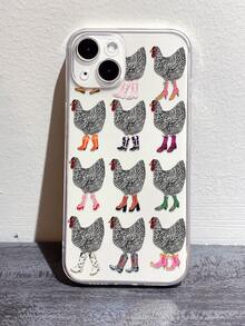 1 Ốp lưng điện thoại TPU toàn diện in họa tiết gà thời trang cá nhân hóa tương thích với iPhone/Galaxy/17/17Air/17Pro/17ProMax/16/16Pro/16Plus/15/15ProMax/15Pro/11/12/13/14ProMax/12Mini/13Mini/11Pro/11ProMax/12Pro/12ProMax/13Pro/13ProMax/14Pro/14ProMax, Ốp lưng mềm cao cấp sáng tạo - Nhiều màu - Xem 1