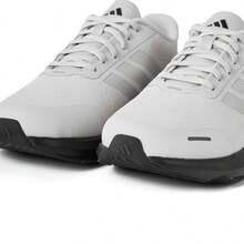 Adidas Unisex Waterproof Shock-Absorbing Non-Slip Running Sneakers - Grey/Black - View 6