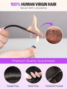 MEGALOOK Upgraded 13x6 3-In-1™ Lace Front Wig, Silky Straight Hair, Pre-Cut Lace Hairline, Bleached Knots, Glueless Real Human Hair, With Drawstring, 150%/200% Density, Pre-Plucked, Transparent Lace, Natural Color Human Hair Wig, Suitable For Women's Daily Wear, Office, Party Styling, Y2K Cool, Vacation, Outdoor Role-Playing, School, Holiday, Halloween, Festival - SNatural - View 12