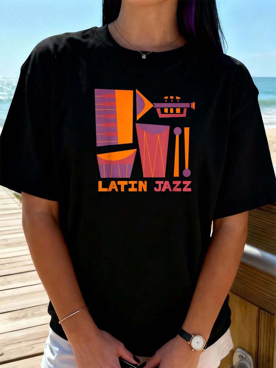 Women T-Shirts - Black - View 1
