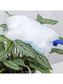 10合1可重复使用除尘掸套装，带可替换刷头，手持式除尘器，适用于家居、家具、电子产品、吊扇 - 高效静电除尘，清洁用品 - 彩色 - 查看 6