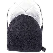 DII Everyday Kitchen Basic Juego de 3 aislantes de calor para sartén, de toalla, 100% algodón, apto para lavar en lavadora, para uso diario en la cocina, negro(Short Mitt Negro) - Multicolor - Ver 2