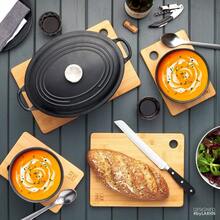 Wooden Chopping Board Set Of 3 - 3 Extra Thick Bamboo Chopping Boards - 33 X 22 Cm/ 28 X 22 Cm/ 22 X 15 Cm - The Perfect Wooden Board Kitchen Bread Boards And Serving Boards - 天然木材 - 查看 6