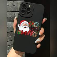 2026 nueva funda de teléfono esmerilada, funda de teléfono diseño navideño de Santa Claus Ho Ho Ho para  17 15 Pro Max  17 14  17 13  17 12  Galaxy S23 S22 S21 S20 funda protectora para teléfono funda de pareja regalo para novio novia regalo de vacaciones - Blanco antiguo - Ver 3