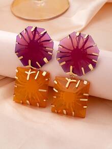 Hoa tai phong cách nghỉ dưỡng xa xỉ phóng đại thời trang mới nhất - Nhiều màu - Xem 6