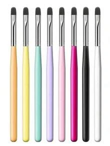 1-8pcs/Set UV Gel Nail Brushes, Suitable For Gel Extension, Nail Art Design, Gel Nail Brushes, Extension Powder, Nail Stickers, Nail Art Pen Set - Multicolor - View 13