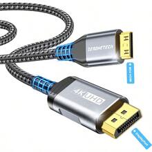 DisplayPort to Mini ケーブル 1M 4K@60Hz UHD デスクトップ ノートPC ポータブルモニター AMD NVIDIA ARZOPA プロジェクター ミニPC対応 DP-Mini ユニ方向ナイロン耐曲げケーブル - 1.5M - チェックする 7