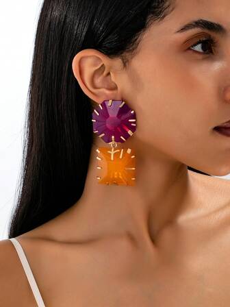 Latest Fashionable Exaggerated Luxurious Resort Style Earrings