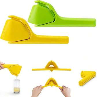 Handheld Manual Lemon Juicer, Efficient Fresh Juice Extractor, Portable Citrus Press Tool, Easy To Squeeze Manual Juicer, Lemon Squeezer