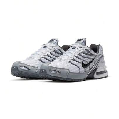  Nike Air Max Torch 4 Men's Reflective Cushioned Training Shoes, Lightweight & Durable For Commuting & Running, Silver-White Stylish Colorway, High-Quality Casual Sports Sneakers, Recommended Best Seller 343846-100