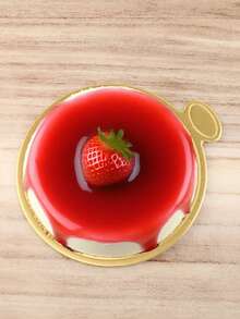 100pcs Golden Circular Birthday Cake Pad, Reusable Circular Cake Base Tray Pad, Pastry Dessert Mousse Cake Pad, Suitable For Weddings, Parties, Gatherings And Other Festival Celebrations - Multicolor - View 7