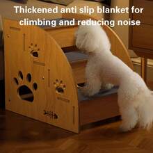 3/2-Story Pet Assistance Tools, Pet Wooden Stairs, Pet Game Tools - Multicolor - View 4