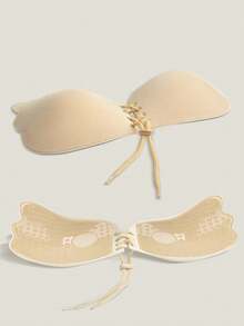 1件抽绳可调节文胸，聚拢提拉胸部，使其看起来更大，隐形无痕，女士无肩带文胸，加厚防滑，适合吊带裙和婚纱。 - 彩色 - 查看 8