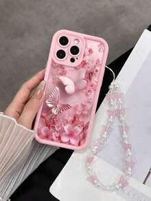 1 Piece Of Fashionable Phone Case. Excludes Lanyard And Stand. 8-Butterfly Painted Slotted Pink With Butterfly Chain Shockproof Thick Simple Fashionable Case Compatible With IPhone 16/Compatible With IPhone 15, Painted Compatible With IPhone 15 Professional Max, Compatible With Apple P13 Phone Case P14 Women P11 Soft Case P12 Shockproof XS. XR/16 Promax/13 Case/Carcass/78P. 78GES2 Compatible With IPhone 16/Compatible With IPhone 15/XR/Compatible With IPhone 16 PROMAX/7p8p/P12promax/P13promax/P14PROMAX/P13/P14/P11/P12/P14/Women - 款式 1(1 件裝) - 查看 11