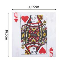20pcs/Pack J Q K Playing Card Printed Paper Napkins, High-Quality Virgin Wood Pulp, Soft Texture, Odorless, Card Game Themed Decorations For Hotels, Restaurants, Parties, Festivals. 15% Color Variation, Random Color - Multicolor - View 16