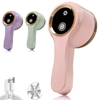 Electric Fabric Shaver Rechargeable 600mAh Sweater Lint Remover With 6-Leaf Blades Sweater Shavers To Remove Pilling For Clothing Couch Furniture Fuzz Lint Ball Pillings