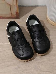 1双休闲学院风运动鞋，男女通用魔术贴多功能平底鞋