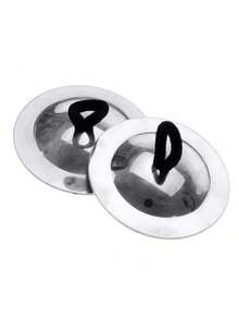 1Pair Silvery Metal Finger Gong Mini Percussion Music Classic Stage Performance Auxiliary Instruments Music Background Sound Production Musical Instrument - Multicolor - View 8