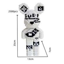 10000片超大熊积木套装 - 送给男孩女孩的完美礼物，也适合办公室和家居装饰，DIY手工创意拼搭玩具，适合节日、生日、感恩节、情人节、万圣节、圣诞节等场合 - 适合14岁及以上人群 | 混合颜色，耐用ABS材质