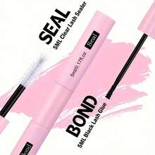 5 Count Bond&Seal Lash Bond And Seal 10ml*5 Lash Clusters Bond And Seal Lash Glue, For False Eyelash Wispy Long Lasting Waterproof All Day Wear 2 In 1 Eyelash Bond And Seal For DIY Lash Extensions Lash Glue,Eye Lash Glue - 粉色 - 查看 3