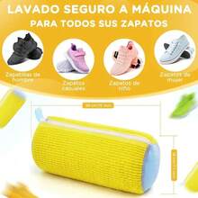 1/2/3PCS Heavy-Duty Reusable Shoe Washing Bags With Zipper Closure, Protective Mesh Laundry Bag With Plush Lining Interior, Durable And Scratch-Resistant For Sneakers, Boots, High Heels, And Casual Shoes, Full-Size Compatible With Washer & Dryer, Ideal For Athletic Shoes, Running Shoes, Work Boots, Wedding Shoes, Great For Daily Use, Travel, And Home Organization, Easy-To-Clean & Quick-Dry Material, Perfect Gift For Shoe Lovers - Multicolor - View 14