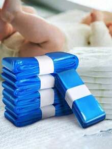 6/10pcs 4.5m Reusable Diaper Disposal Bags, Diaper Pail Liners, Odor-Proof Thick Diaper Trash Bags, Suitable For Garbage Bags, Baby Christening, Home Decor, Gifts - Multicolor - View 5