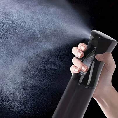 1pc Professional Salon Continuous Spray Bottle Can Be Refilled, Leakproof, Fashionable, Portable, Lightweight, High-Quality Nozzle, One Button Operation For Hair Styling, Plant Watering, Daily Household Cleaning, Travel Friendly Tools