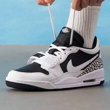 Nike AJ312 男鞋 2026 新款 AIR JORDAN LEGACY 312 LOW 复古篮球鞋 休闲运动鞋 低帮 CD7069-111 - 黑與白 - 查看 3