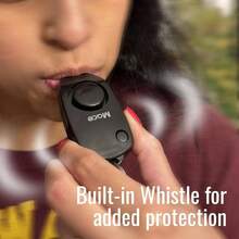 Personal Alarm Keychain Black u2013 Emits Powerful 130dB Alarm, Includes Built - In Keychain and u2013 Included, Great Self - Defense - Llavero de alarma + black - Ver 6