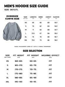 Sudadera de algodón para hombre, sudadera con estampado navideño, sudadera con hombros caídos para hombre, sudadera gruesa y cálida de cuello redondo de gran tamaño para otoño e invierno, adecuada para clima frío. - Gris niebla - Ver 9