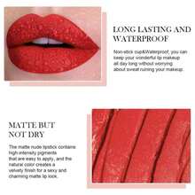 BINGBRUSH Crayon Matte Longwear Lipstick Pack Set,Moisture Smooth Color Stick Ultimate Lip Crayon For Makeup Collection - Waterproof Velvet Lipgloss (2pcs 08#&Amp;10#, 2 Count (Pack Of 1)) - Màu15 - Xem 4
