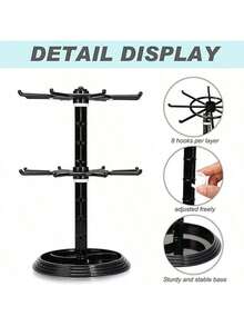 1pc Simple & Fashionable Multi-Layer Rotating Earring Organizer Rack, Jewelry Display Stand For Earrings, Bracelets, Necklaces, Hair Accessories, Home Decor, Valentine's Day Gift For Her