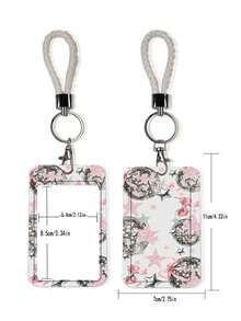 1pc ABS Party Style Cherry Star Light Ball Pattern Fashion Personalized Keychain Pendant, Bag Charm, ID Card/Pass Holder