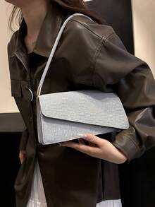 Minimalist Square Handbag For Women, New Summer Fashion Solid Color Shoulder Bag, Casual Tote Bag, Retro Crossbody Bag