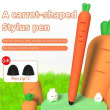 Creative Carrot-Shaped Handwritten Painting Touch Stylus Pen, Compatible With Apple, And Other Touch Screens Gifts For Mother, Family, Friends, Kids, Birthday, Holiday - Multicolor - View 4