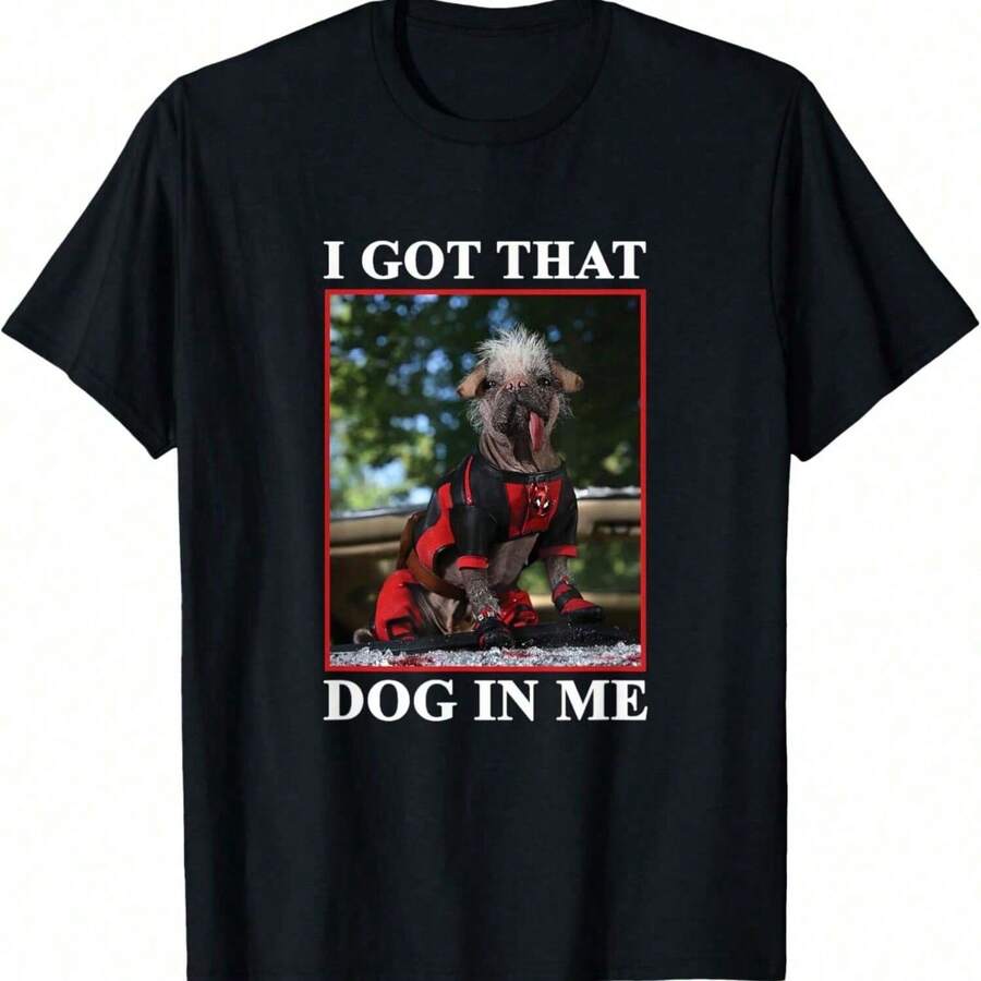 Deadpool & Wolverine Dogpool I Got That Dog In Me T-Shirt - Negro - Ver 1