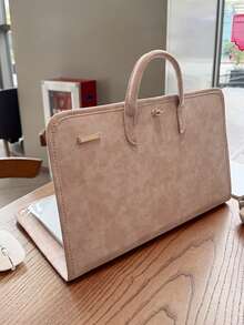 14/15.6 Inch Cute Laptop Sleeve Bag Carrying Case Protective Cover Laptop Case Laptop Cover Computer Bag Carrying Hand Bag Laptop Bag Water Resistant Travel Essentials - Pink - View 4